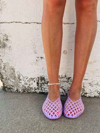 jelly bean flats - purple