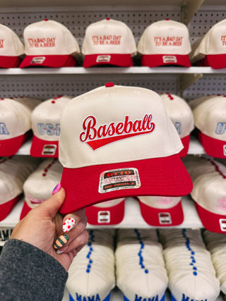 ETTA OG | baseball slugger trucker hat - red/cream