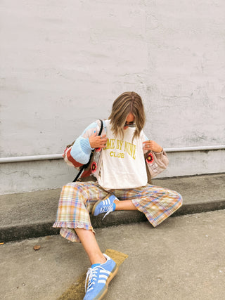 ETTA OG | home by nine club tee - ivory / green