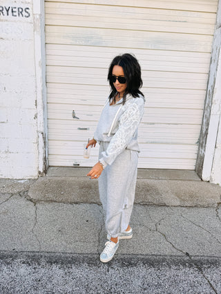 little bit of lace hoodie