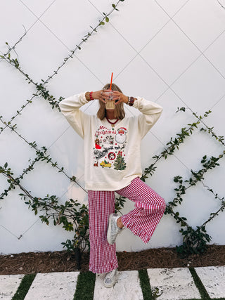 ETTA OG | santa's sleigh sweatshirt - ivory