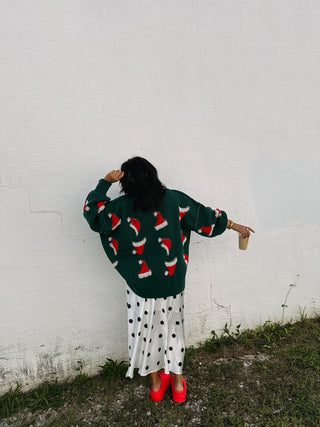 santa hat sweater
