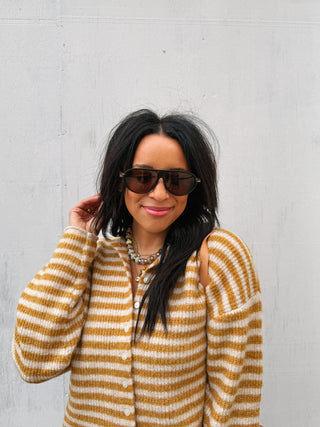 dindi rounded aviator sunglasses