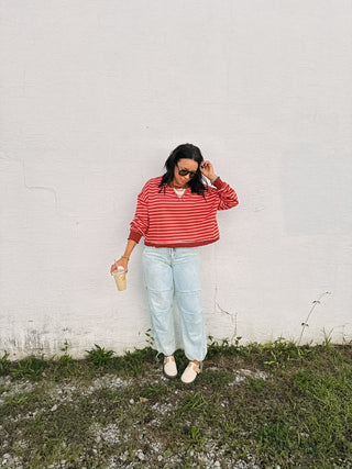 slow burn striped top
