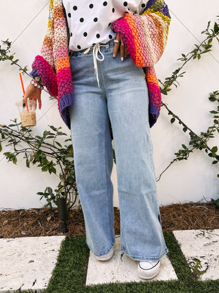 not really denim pants