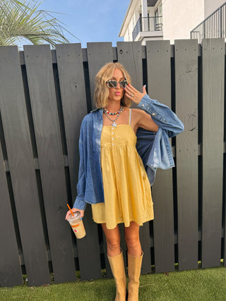 under the sun button dress