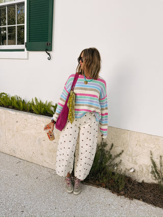 pandora pastel stripe sweater