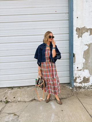 spice cake plaid dress