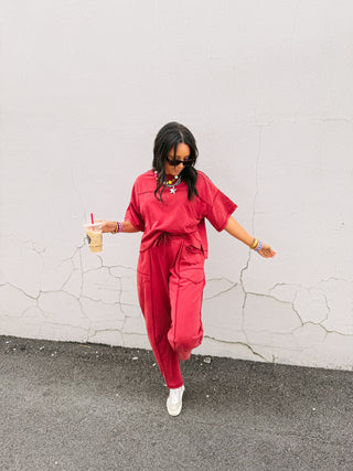red wine two piece set