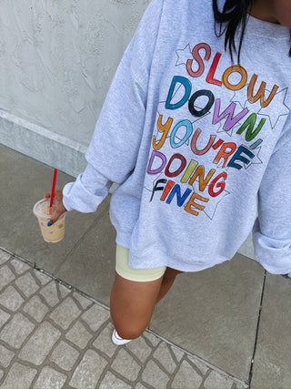 ETTA OG | slow down sweatshirt - ash