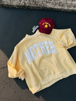 mother mock neck - butter yellow