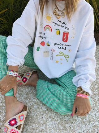 ETTA OG | you are my sunshine sweatshirt - white