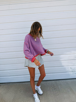 blue jay striped top