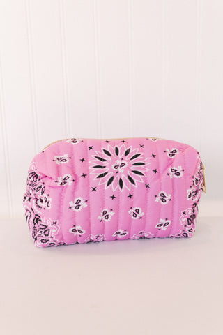 bandana travel bag - pink