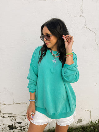 movement mock neck - green