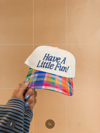ETTA OG | have a little fun! trucker hat - plaid