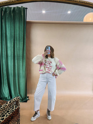 orchid bloom barrel jeans