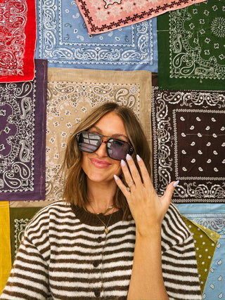 courtney aviator sunglasses