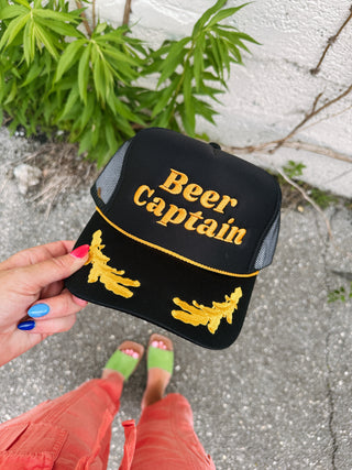 beer captain trucker hat