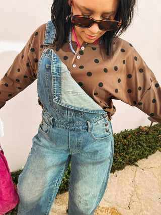 brown eyed girl button top