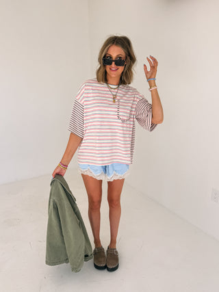 carousel stripe tee