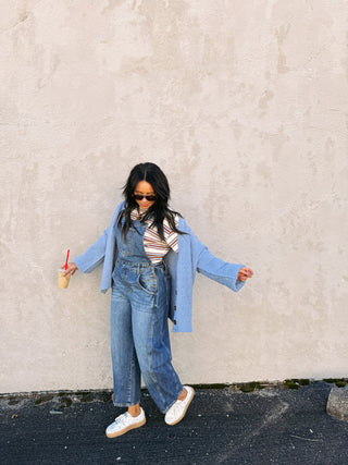 superfly overalls - dark denim