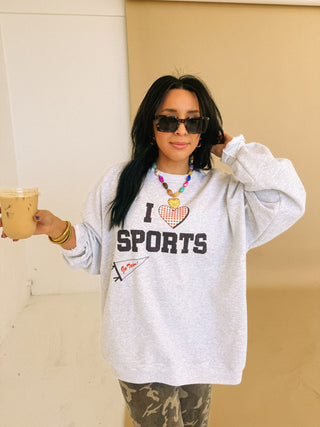 ETTA OG | i ♡ sports sweatshirt - ash