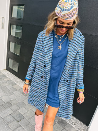 DAVI & DANI | harvest moon houndstooth coat