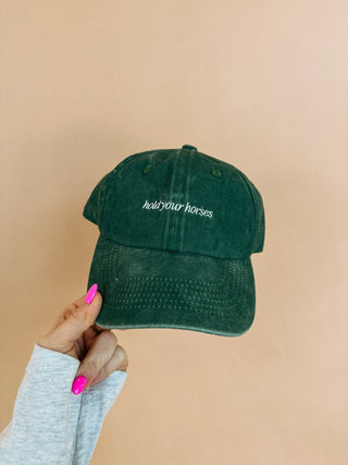 ETTA OG | hold your horses dad cap - green