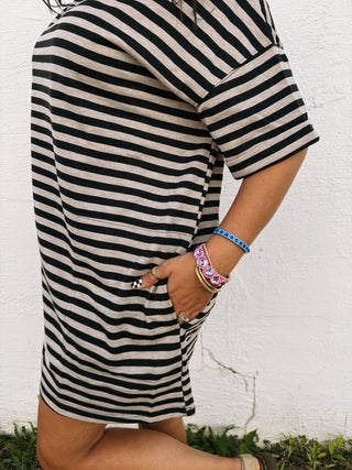 see you again stripe tshirt dress