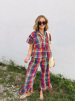 colorpop plaid top