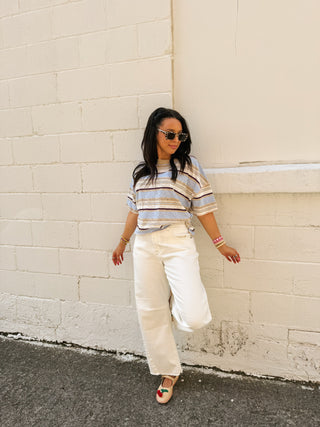 ocean breeze stripe tee