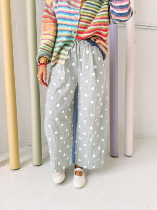 too cozy polka dot sweatpants
