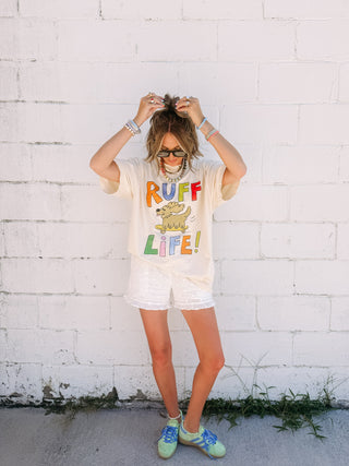 ETTA OG | ruff life graphic tee - ivory