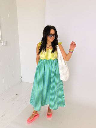 isn't she lovely maxi dress - green