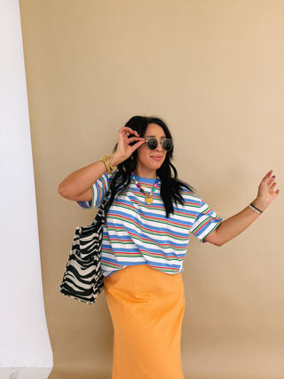 charmed life striped tee