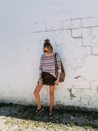 retro rainbow sweater