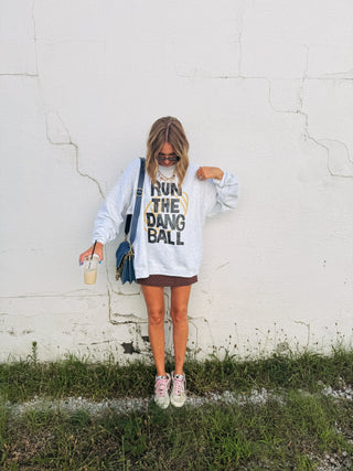 ETTA OG | run the dang ball sweatshirt - ash