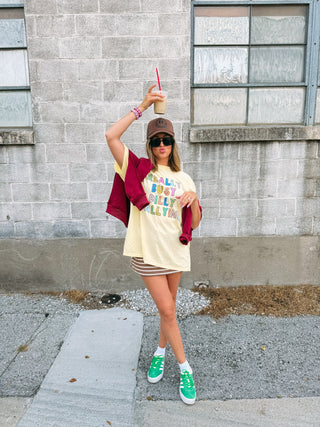 ETTA OG | dilly dallying graphic tee - butter yellow