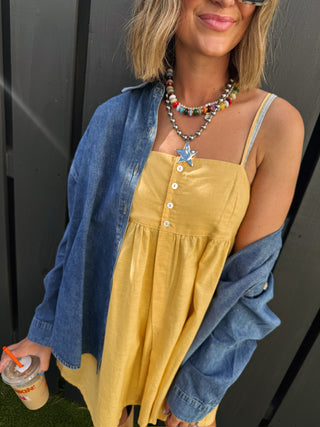 under the sun button dress