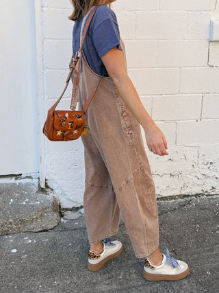 kangaroo overalls - brown