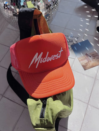 retro midwest trucker hat