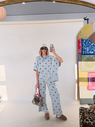 petra polka dot two piece set