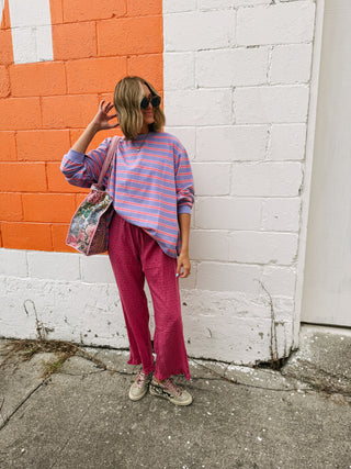 patty cake polka dot pants - pink