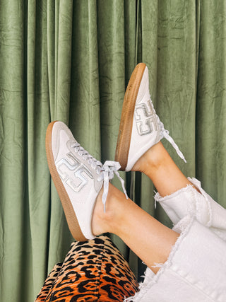 silver lining mule sneakers