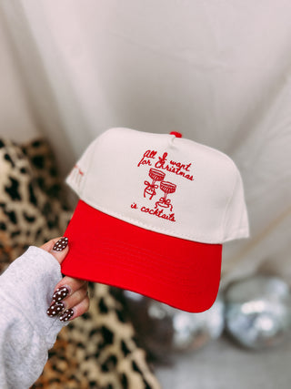 all i want for christmas trucker hat