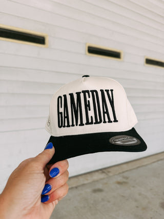 gameday trucker hat - black