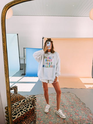 ETTA OG | dilly dallying sweatshirt - ash