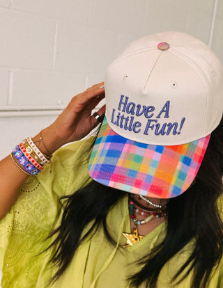 ETTA OG | have a little fun! trucker hat - plaid