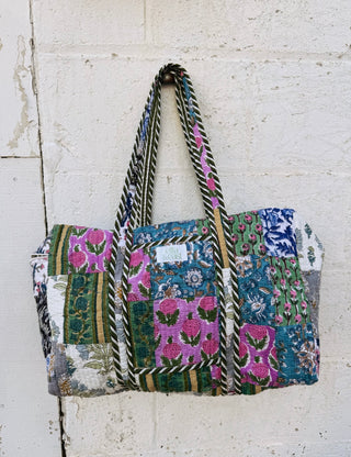 ETTA OG | quilted duffle bag - huckleberry